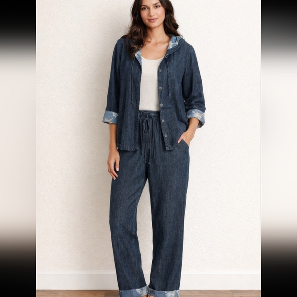 Focus Pants - Focus Denim Jacket and Pants Set Size S